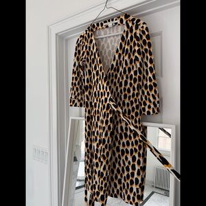 Diane von Furstenberg Wrap Dress in Spot Print